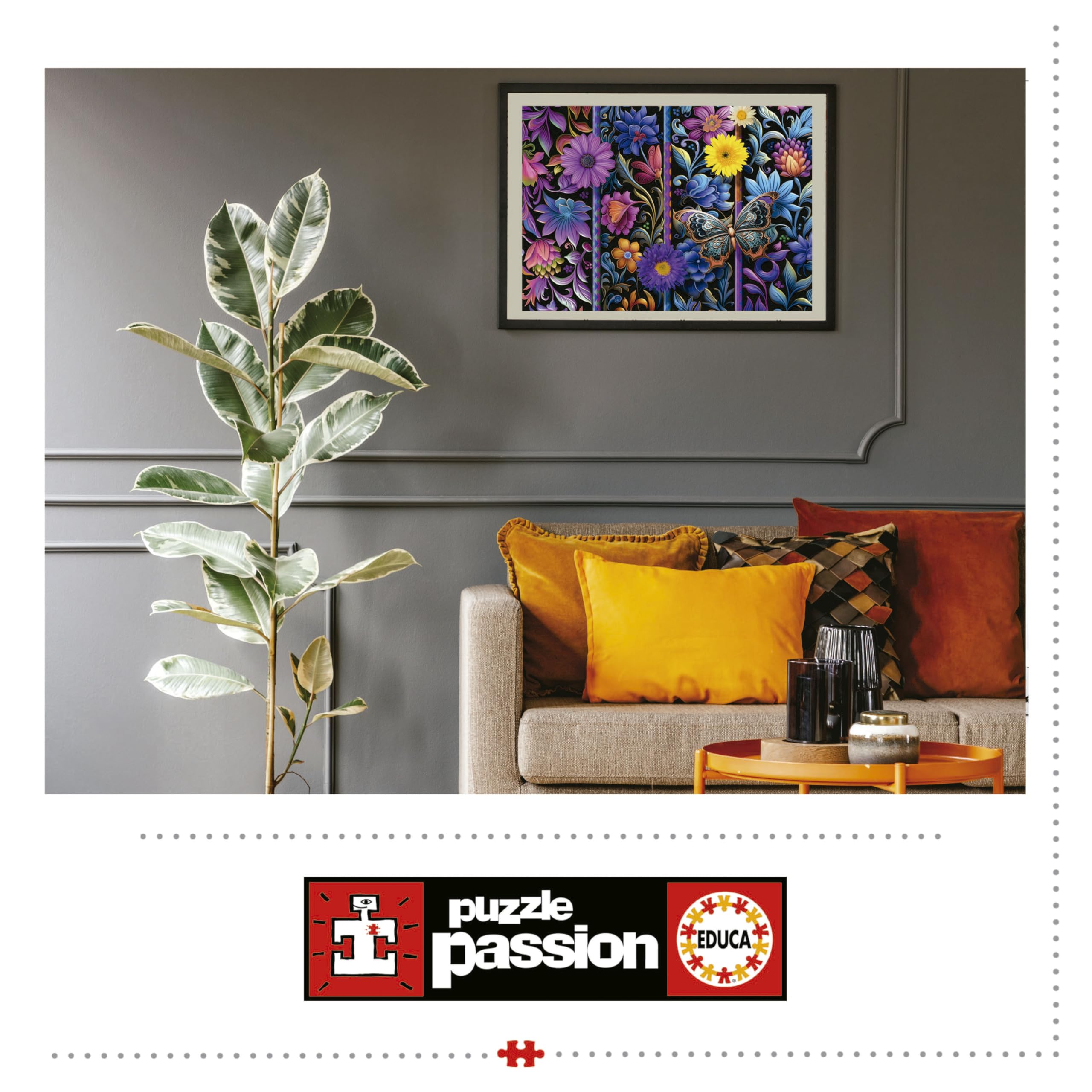 educa-19909-badda-bloom-puzzle-500-teile-blumenmotiv image 5