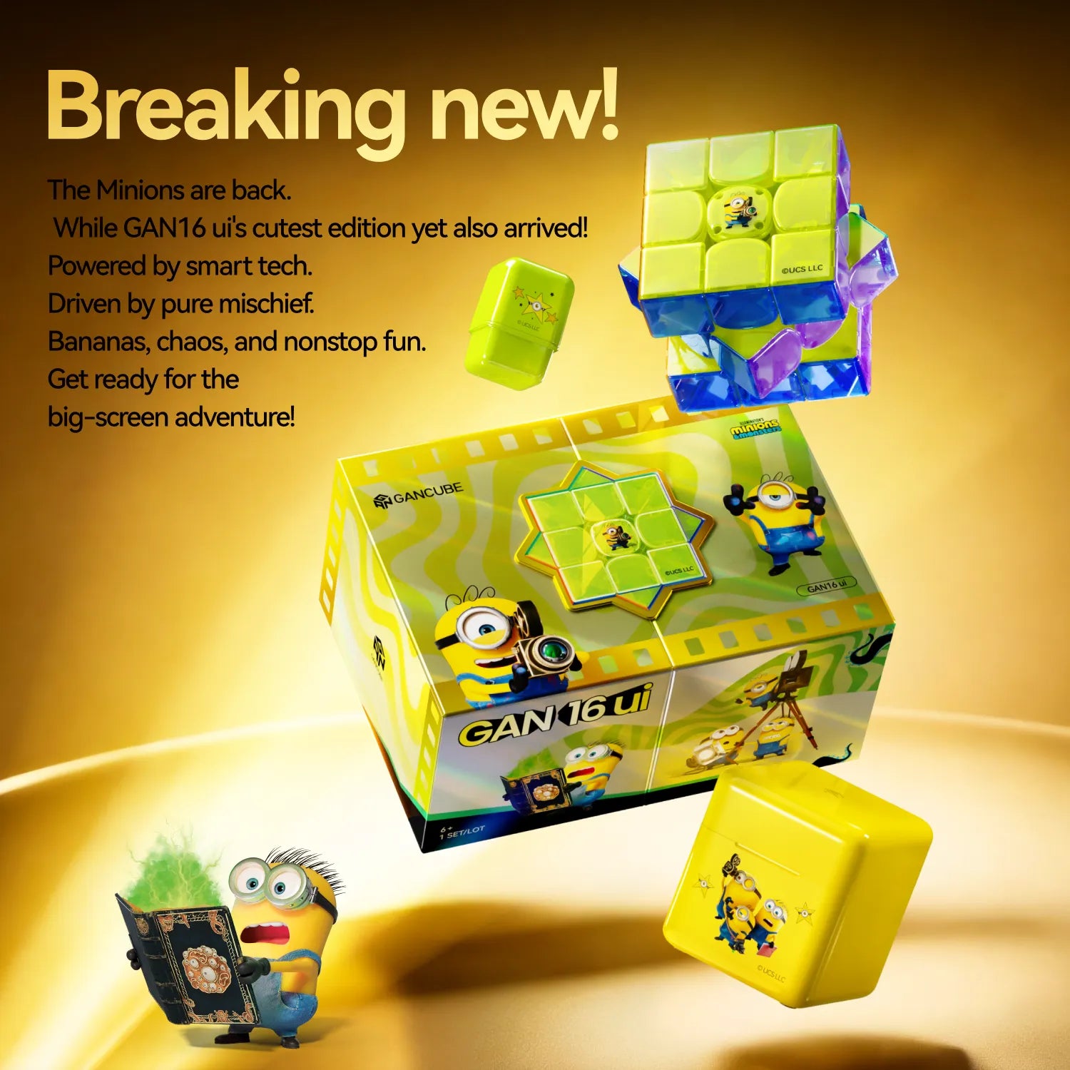 gan16-ui-maglev-max-minions-smart-cube-3x3-uv-coated image 4