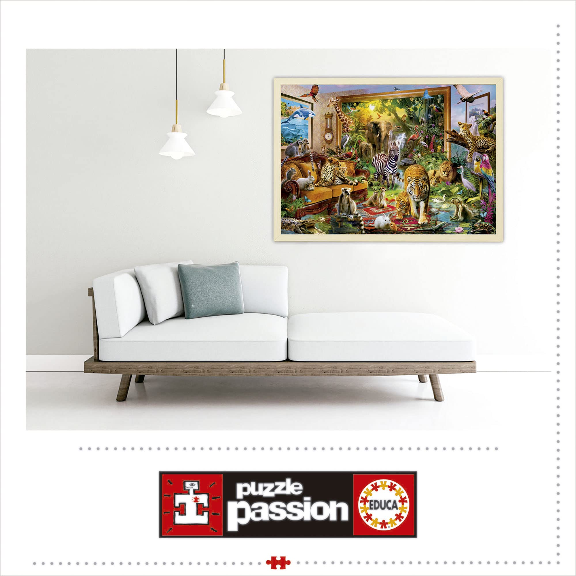 educa-wilde-tiere-im-haus-17679-puzzle-6000-teile-dschungel image 3
