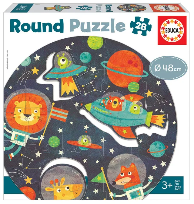 educa-weltraum-18908-rund-puzzle-28-teile-ab-3-jahren image 1