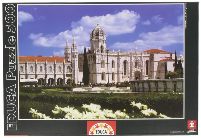 educa-14842-lissabon-kloster-puzzle-500-teile-stadt image 1
