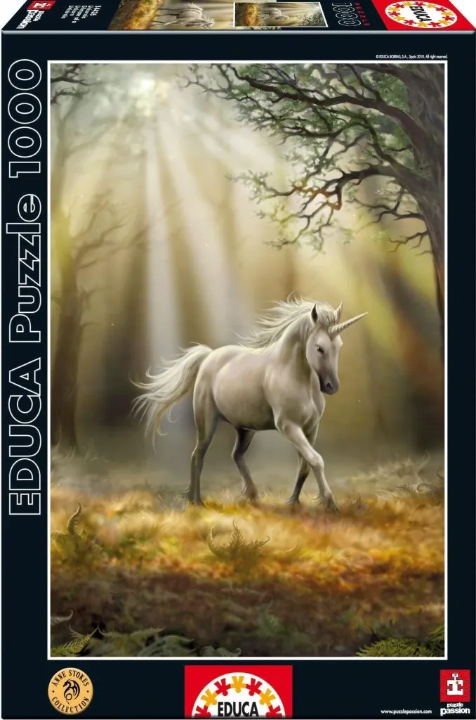 educa-einhorn-puzzle-1000-teile-anne-stokes-blick image 1
