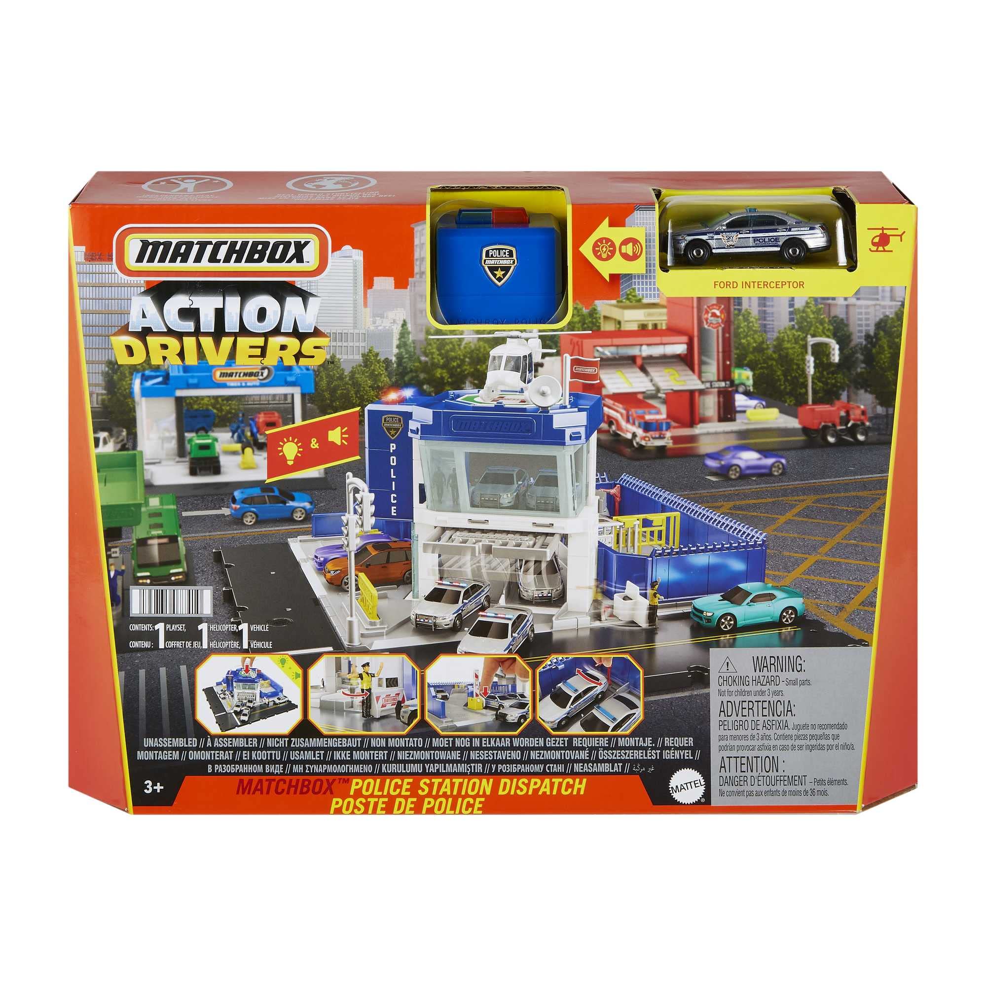 matchbox-action-drivers-polizeiwache-spielset-hhw22-mit-hubschrauber image 6