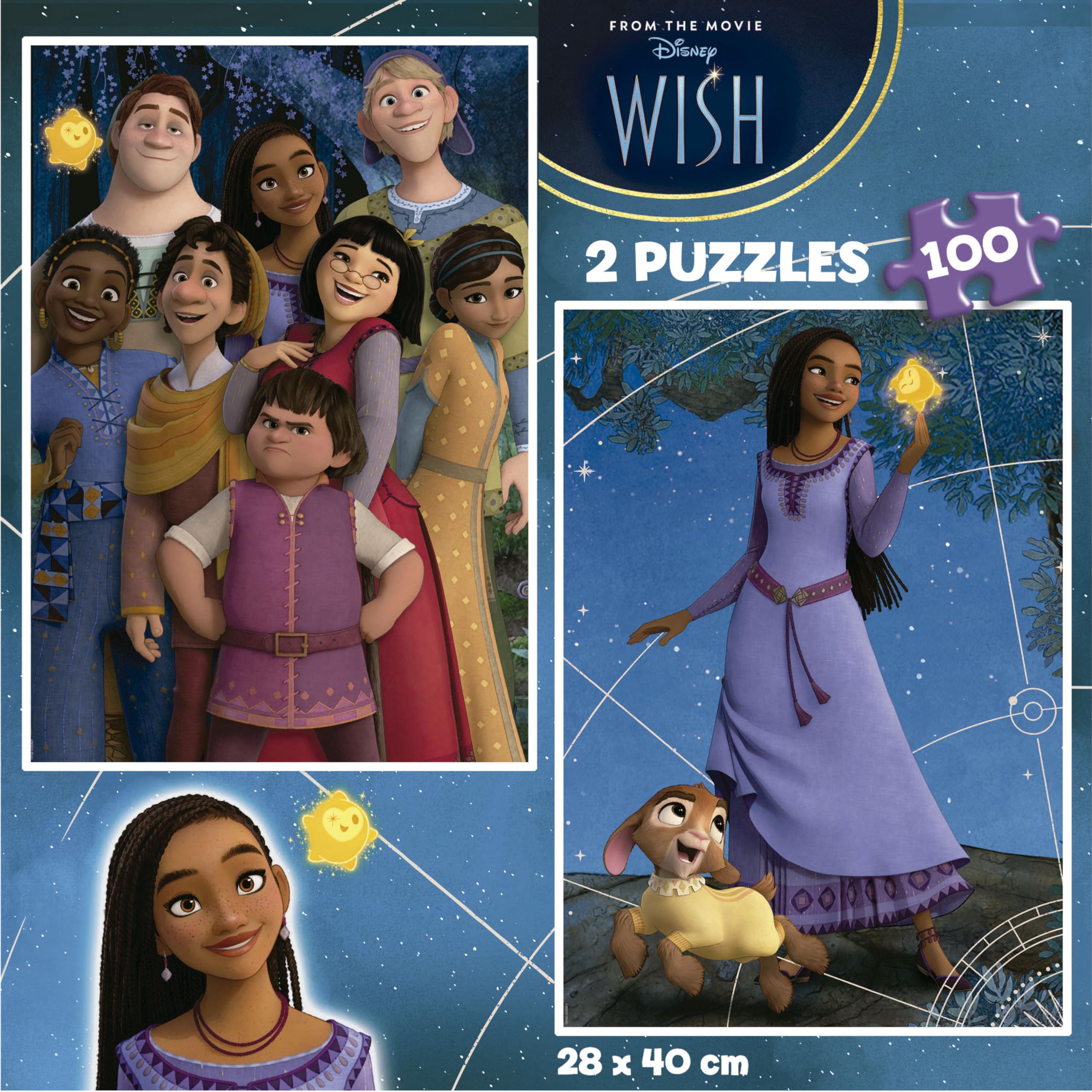 educa-disney-wish-puzzle-2x100-teile-ab-6-jahren image 3