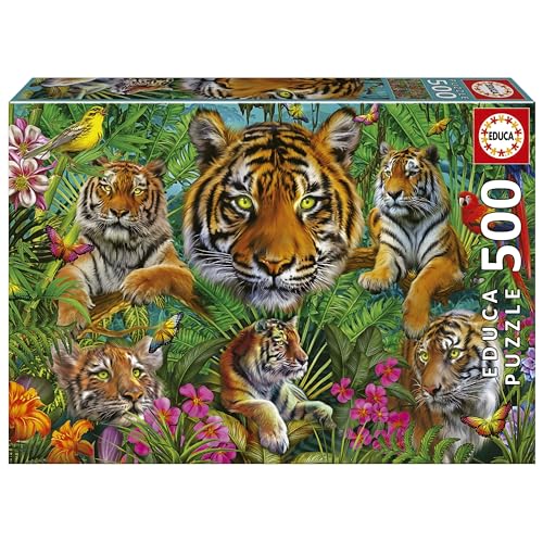 educa-tiger-im-dschungel-19902-puzzle-500-teile-ab-11-jahren image 6