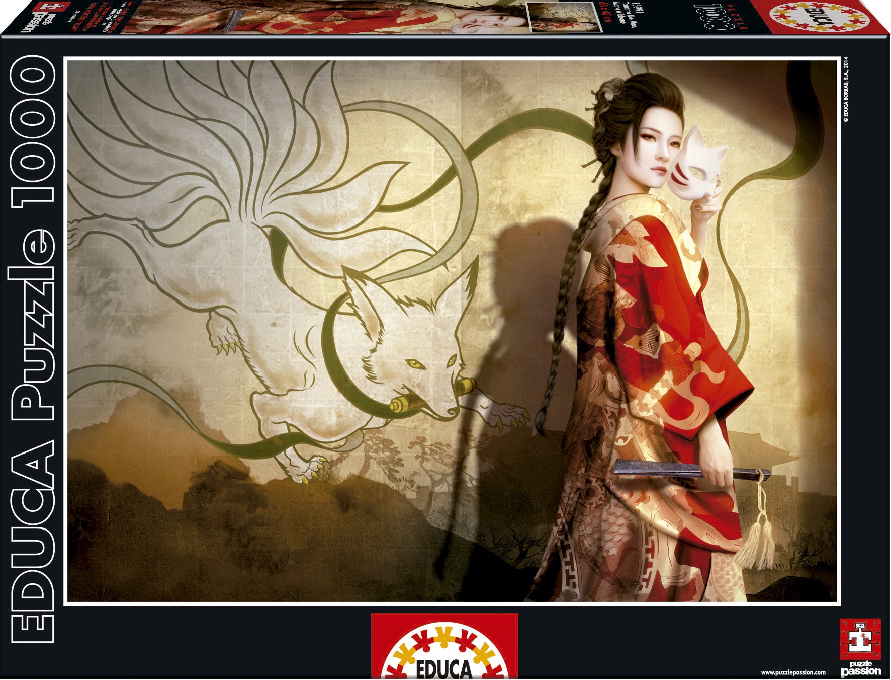 educa-tamamo-no-mae-puzzle-1000-teile-mario-wibisono-kunst image 1