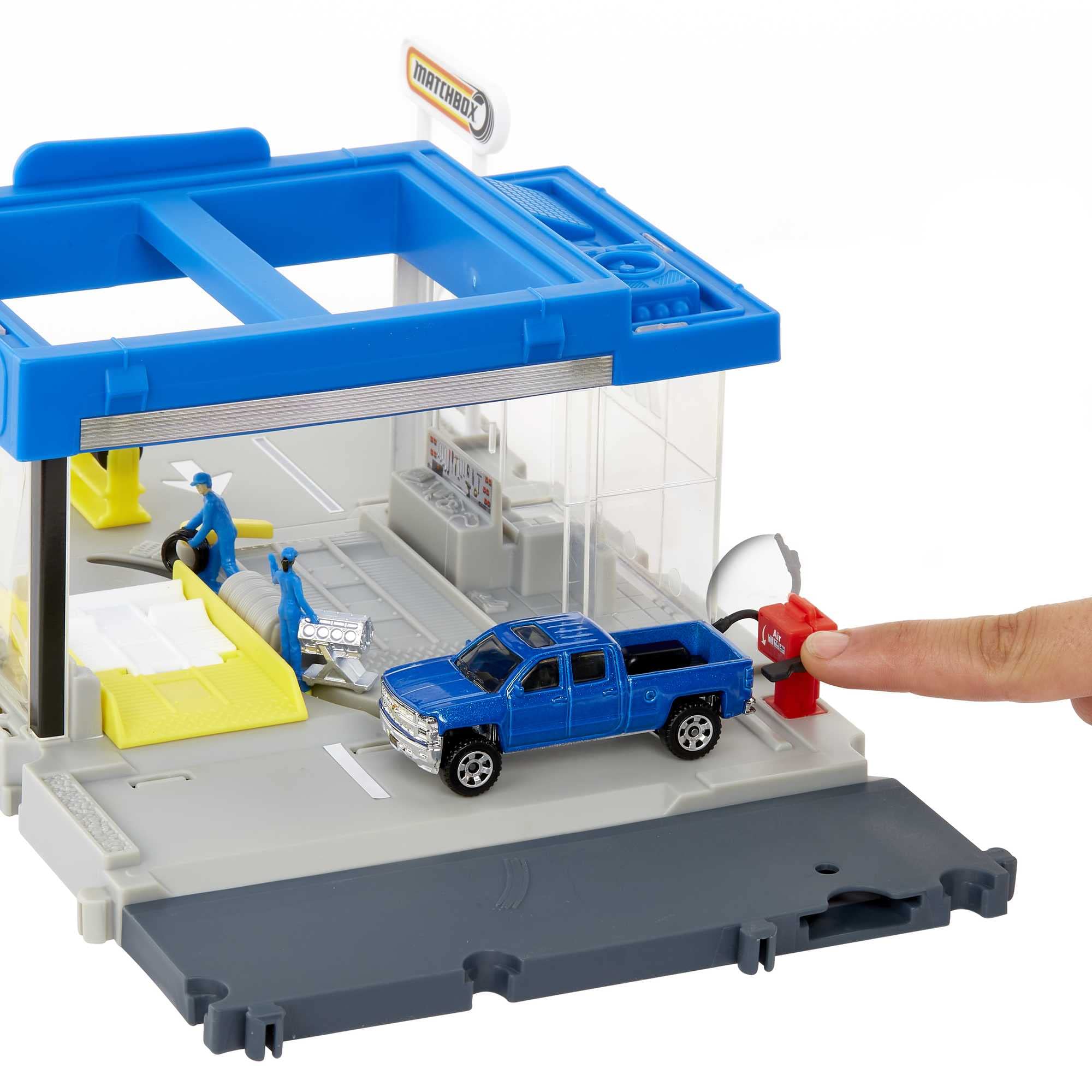 matchbox-action-drivers-hdl34-autoshop-spielset-mit-chevy-silverado-ab-3 image 3