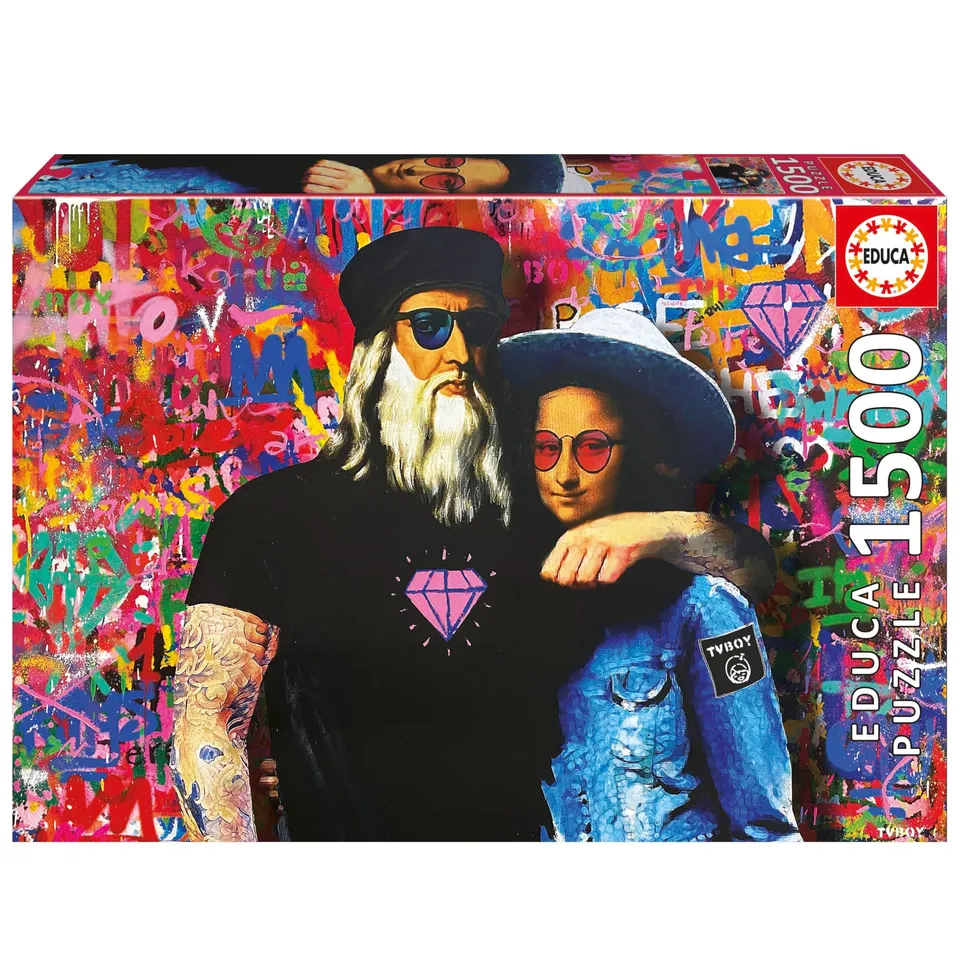 educa-leo-und-lisa-tv-boy-puzzle-1500-teile-85x60-cm-ab-14 image 1