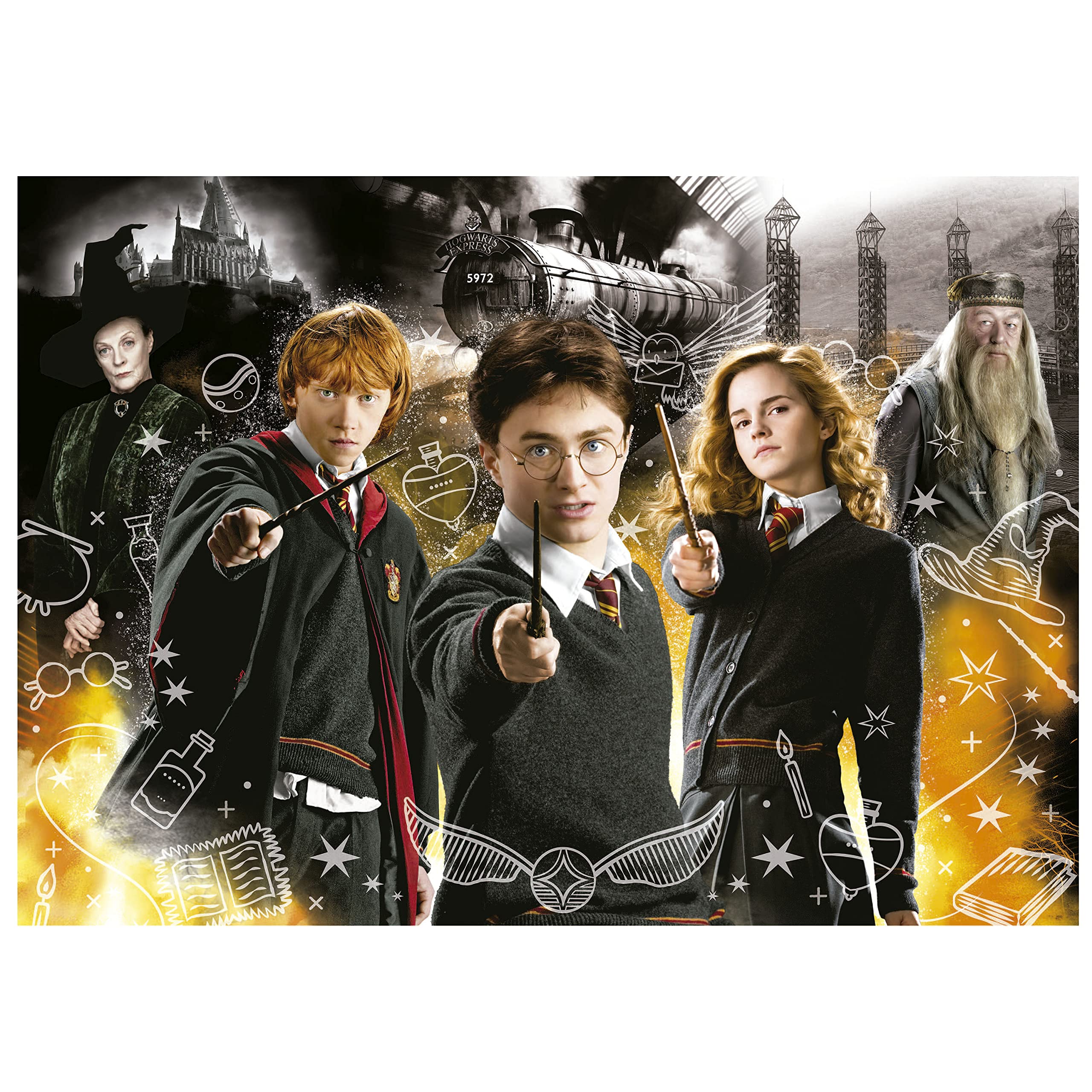 educa-harry-potter-1000-teile-neon-puzzle-nachtleuchtend-68x48 image 2