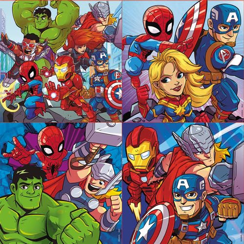 educa-marvel-super-heroe-18647-kinderpuzzle-4in1-12-25-teile image 7