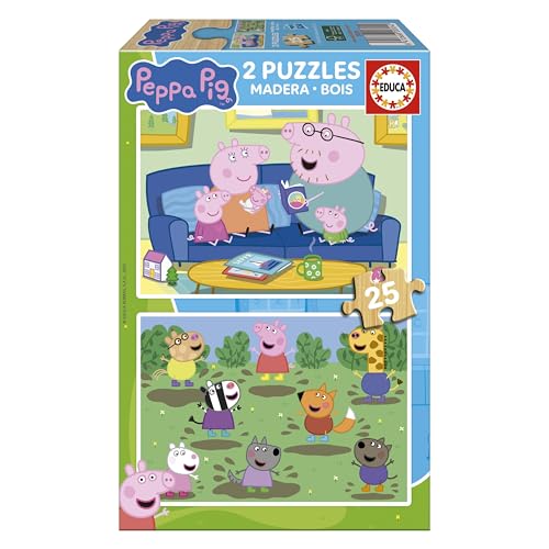 educa-peppa-pig-20324-holzpuzzle-2x25-teile-ab-4-jahre image 7