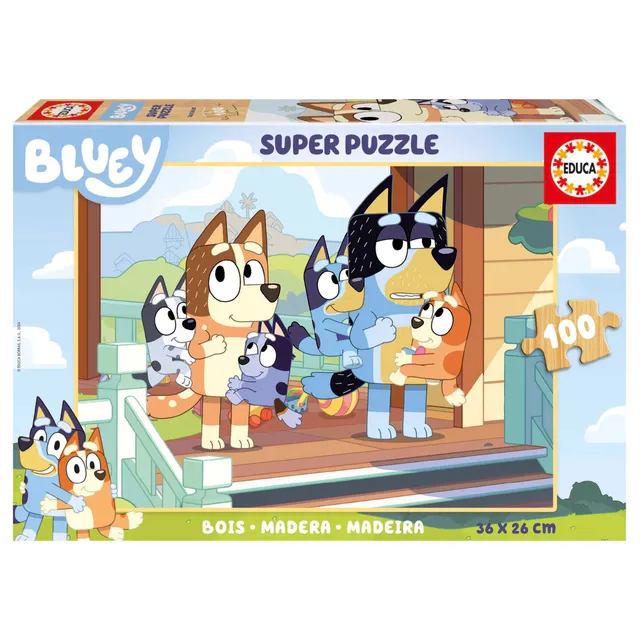 educa-bluey-19967-holzpuzzle-100-teile-ab-5-jahren image 1