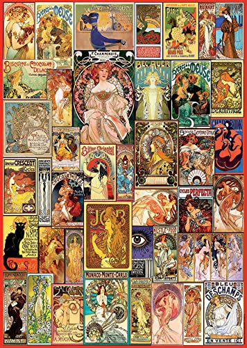 educa-jugendstil-collage-art-nouveau-puzzle-1000-teile-19258 image 7