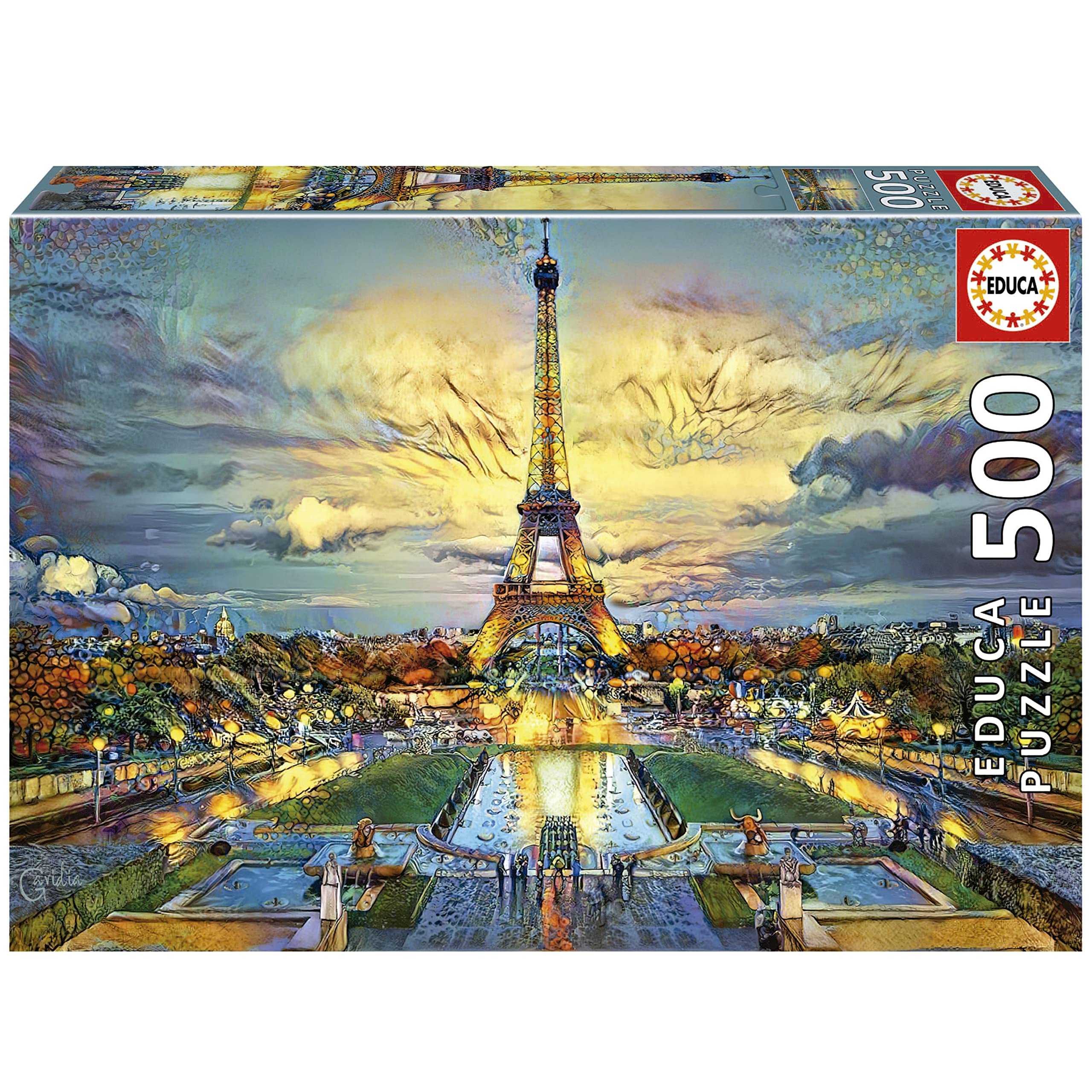 educa-19621-eiffelturm-500-teile-puzzle-paris-gavidia-48x34 image 1