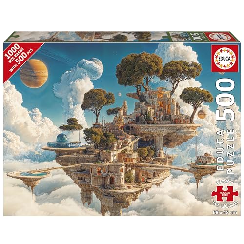educa-wolkenk-nigreich-puzzle-500-teile-68x48-cm-mit-kleber image 6