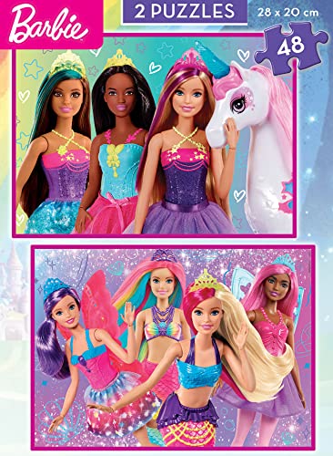 educa-barbie-puzzle-2x48-teile-kinder-ab-4-jahren-set image 6