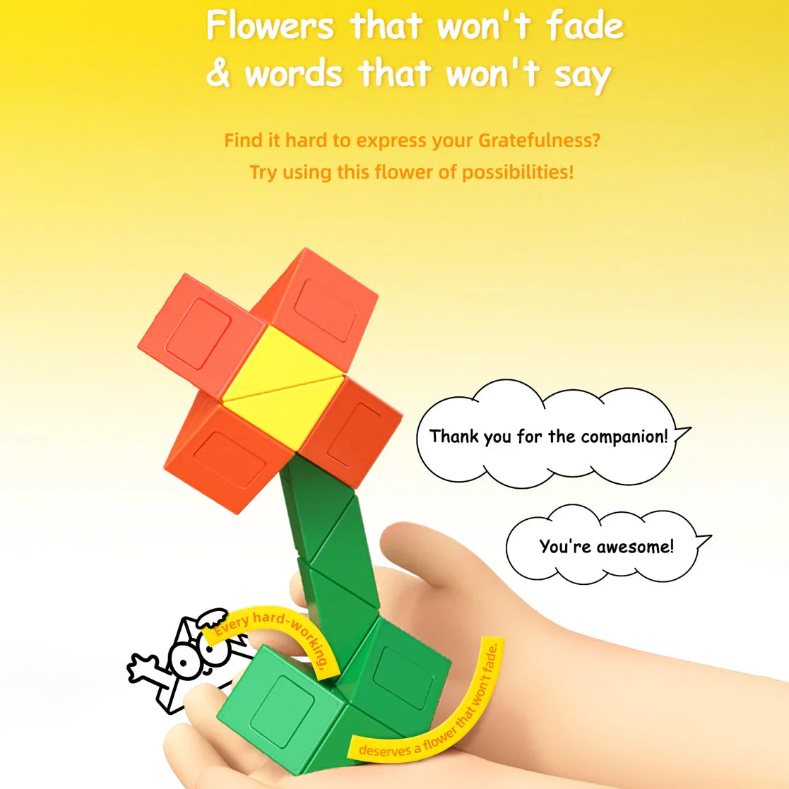 gan-monster-go-flower-twist-puzzle-blume image 2