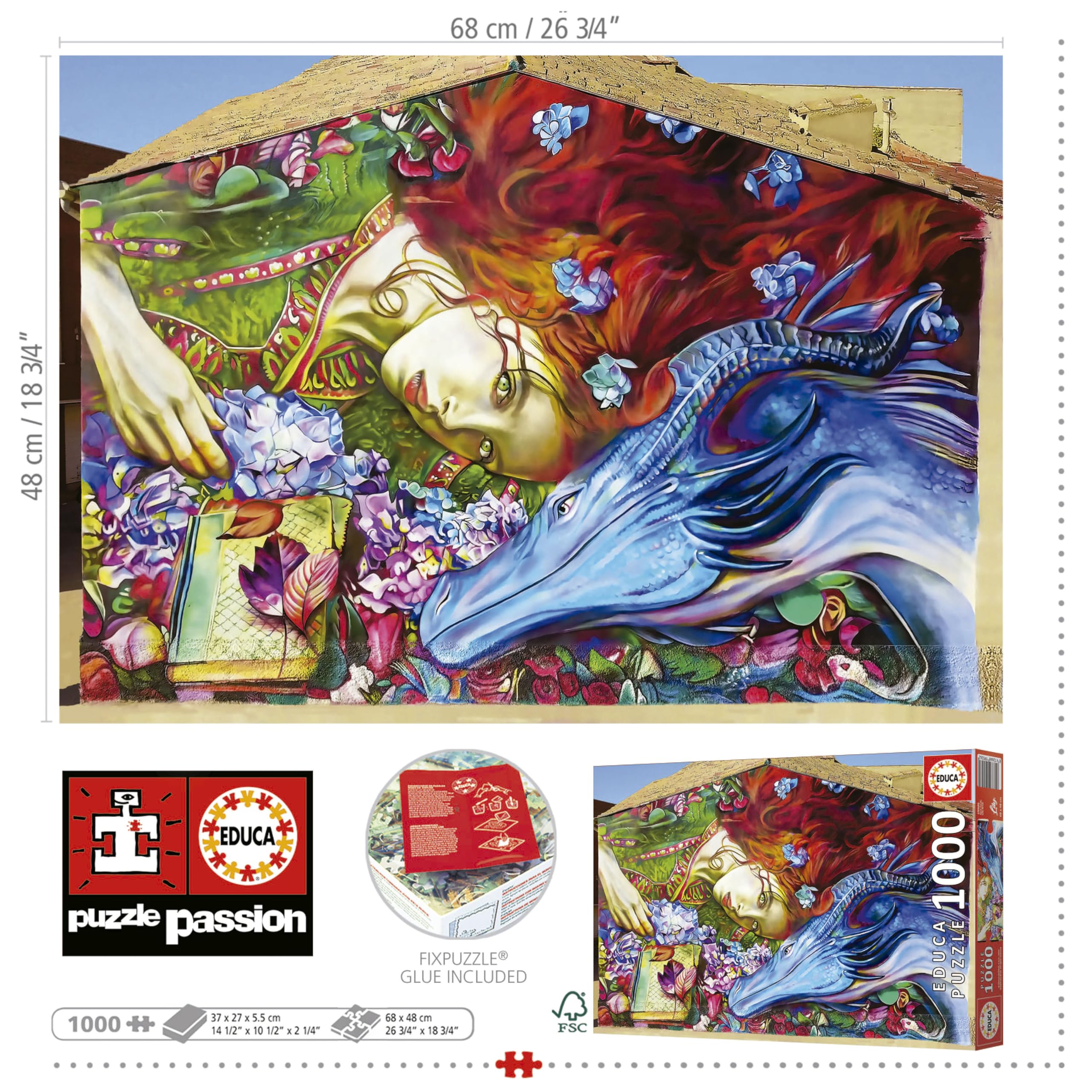 educa-sant-jordi-puzzle-1000-teile-68x48-cm image 3