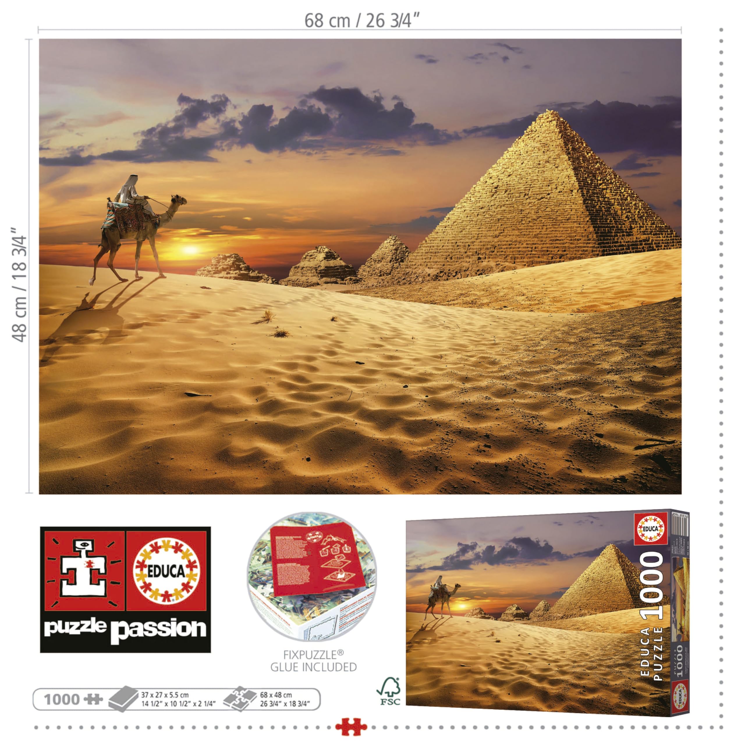 educa-w-ste-sonnenuntergang-puzzle-1000-teile-68x48-cm image 3