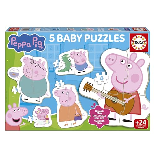 educa-peppa-pig-babypuzzle-set-5-puzzle-3-5-teile-ab-2-j image 7