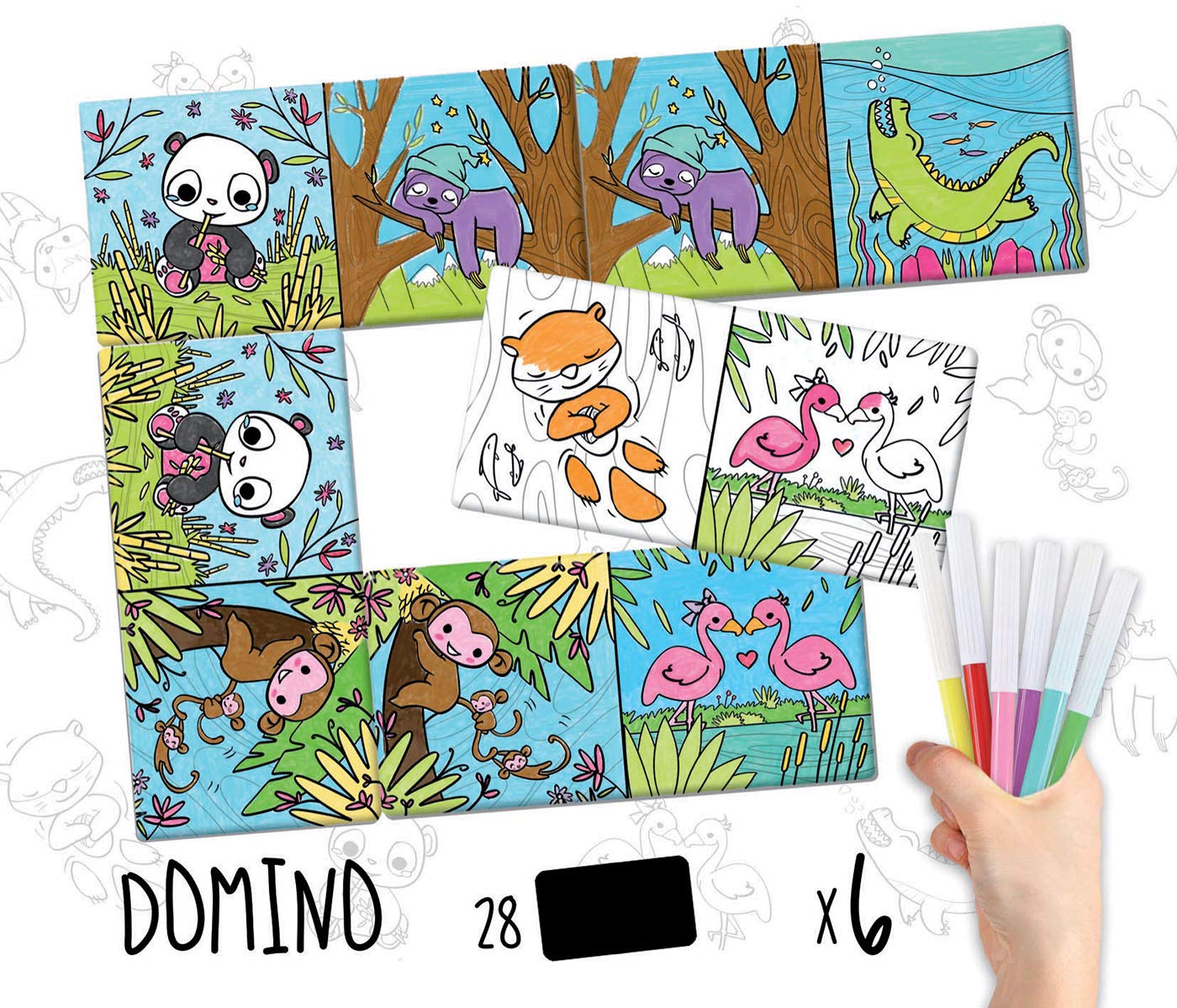 educa-domino-colouring-malpuzzle-zum-ausmalen-ab-6-jahre image 2