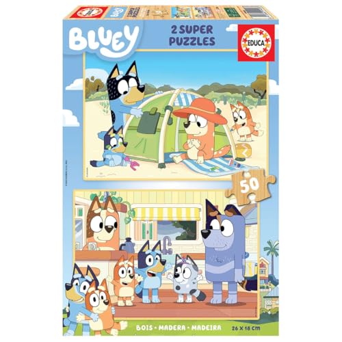 educa-bluey-19408-holzpuzzle-2x50-teile-kinder-ab-4 image 3