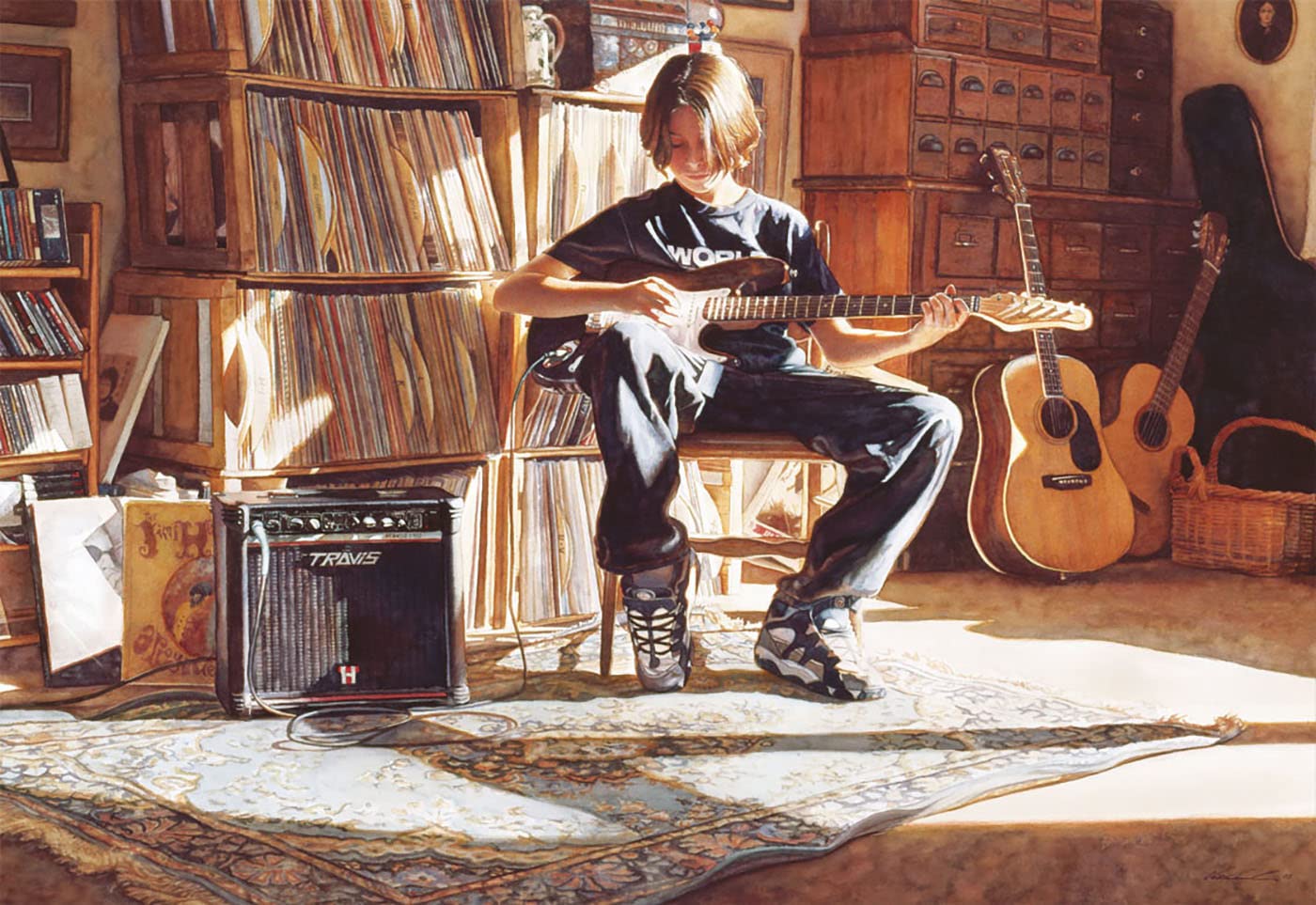 educa-16733-it-s-his-time-now-puzzle-500-teile-gitarre image 2
