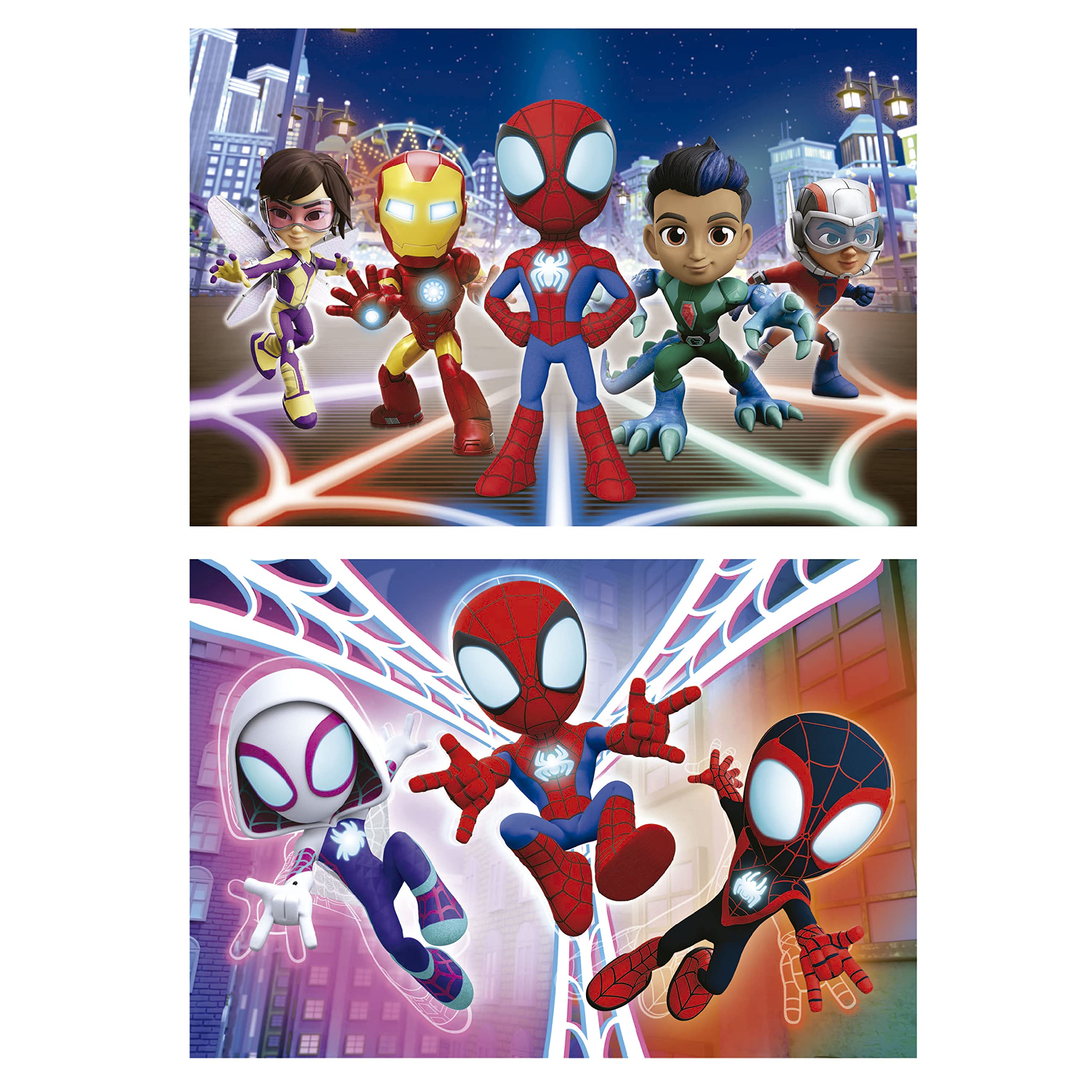 educa-spidey-und-seine-super-freunde-holzpuzzle-2x16-teile-ab-3-j image 2