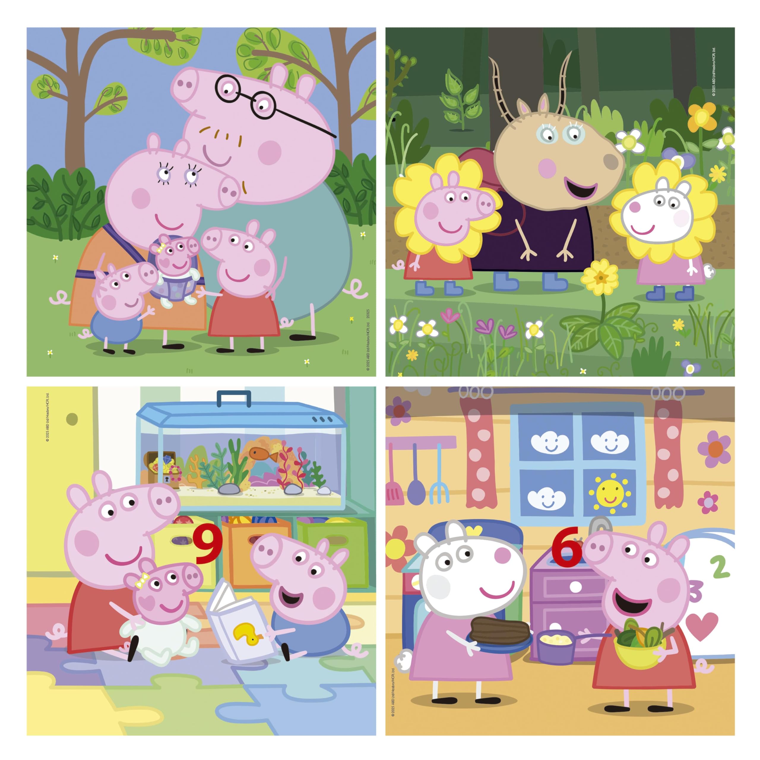 educa-peppa-pig-20325-kinderpuzzle-4er-6-12-teile-ab-3-j image 2