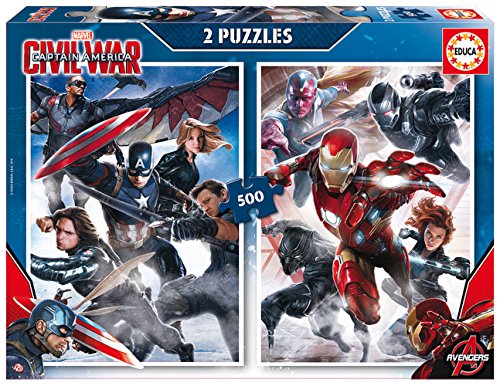 educa-16702-captain-america-puzzle-2x500-teile image 2