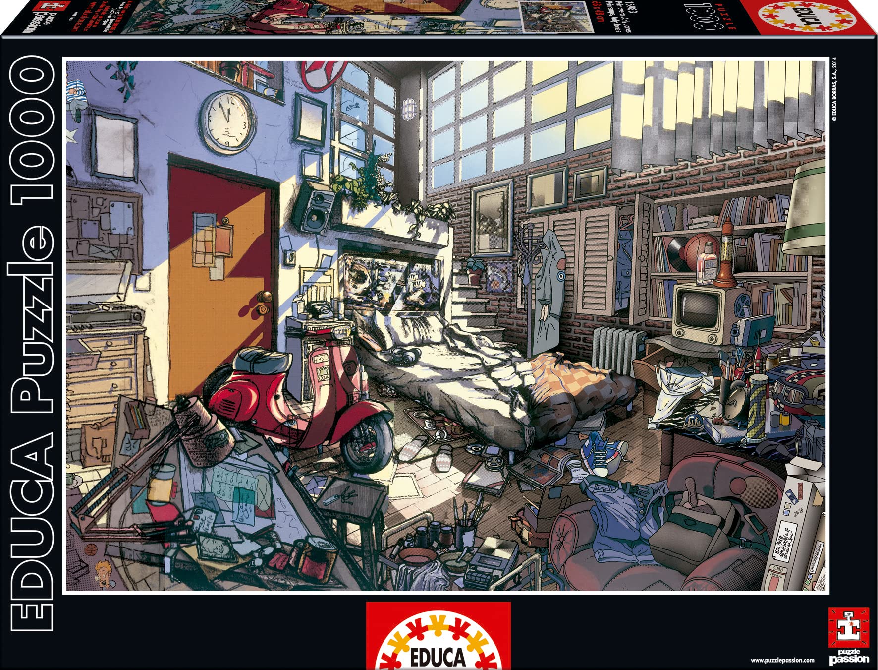 educa-15983-fr-hling-arly-jones-puzzle-1000-teile-kunst image 1