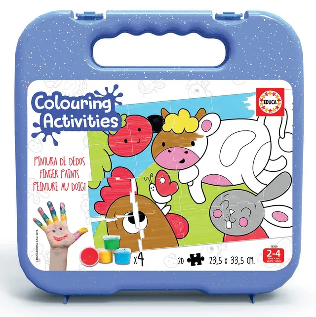 educa-bauernhof-tiere-colouring-puzzle-50-teile-ab-6-jahre image 1
