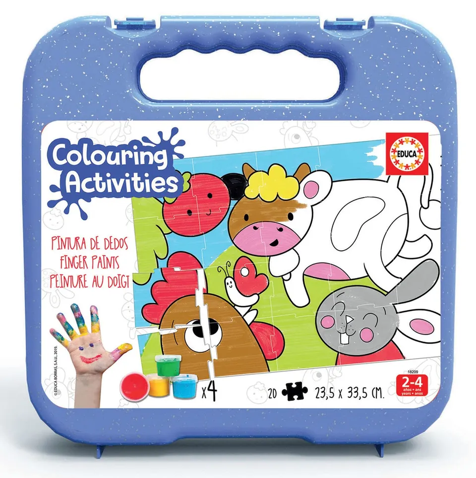 educa-bauernhof-tiere-colouring-puzzle-50-teile-ab-6-jahre image 1